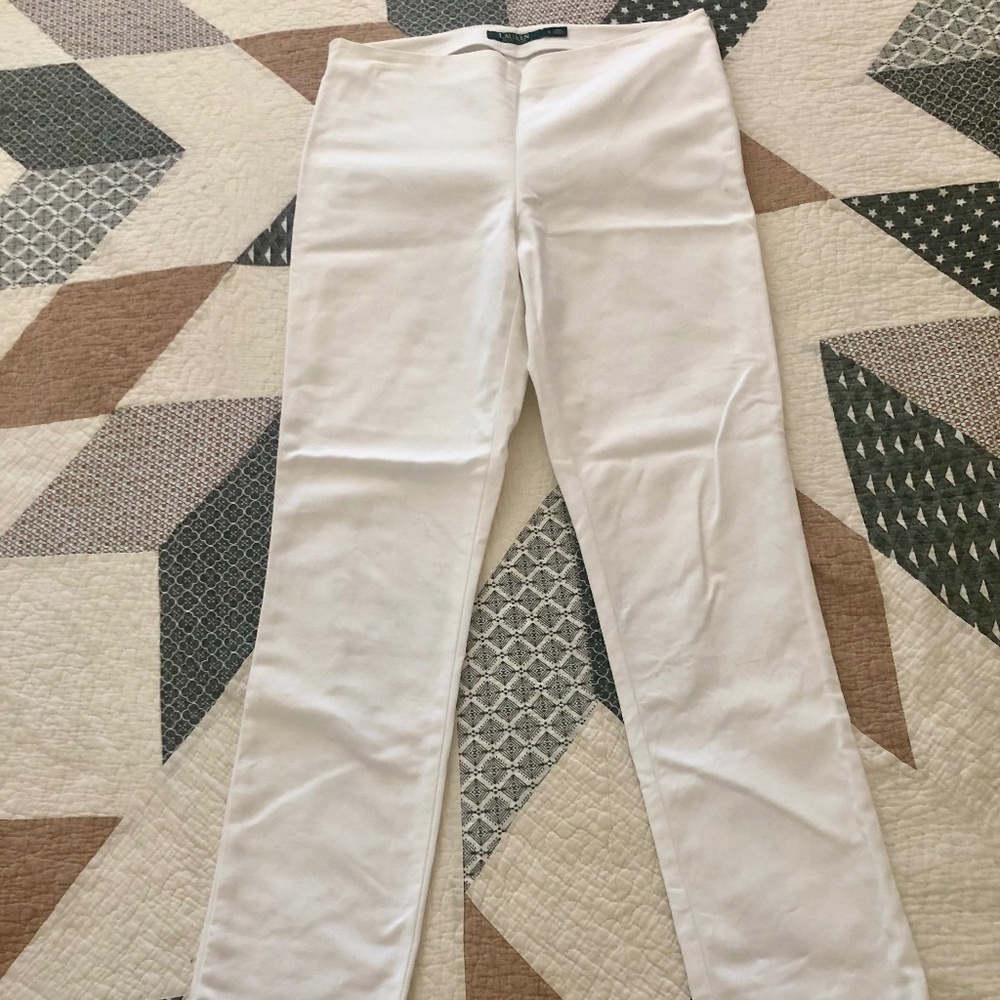Ralph Lauren White Pencil Pants